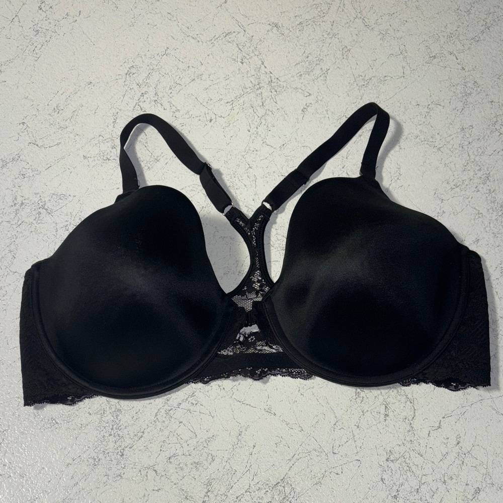 Maidenform Bra front-close underwire demi full coverage adjustable racerback